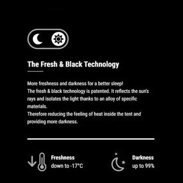گارانتی چادر مسافرتی کچوا Fresh & Black 2Seconds Easy