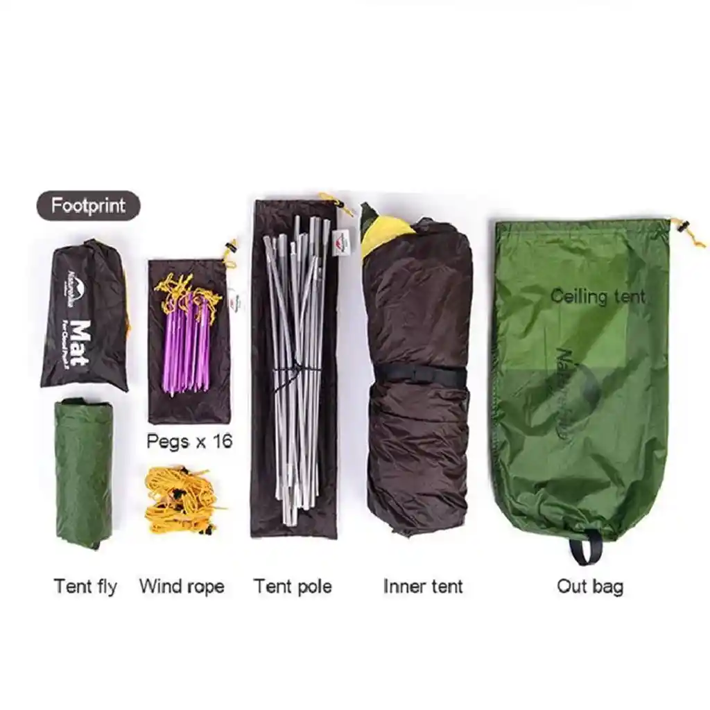 اقلام همراه چادر نیچرهایک مدل CLOUD PEAK 2 کد NH19K240-Y