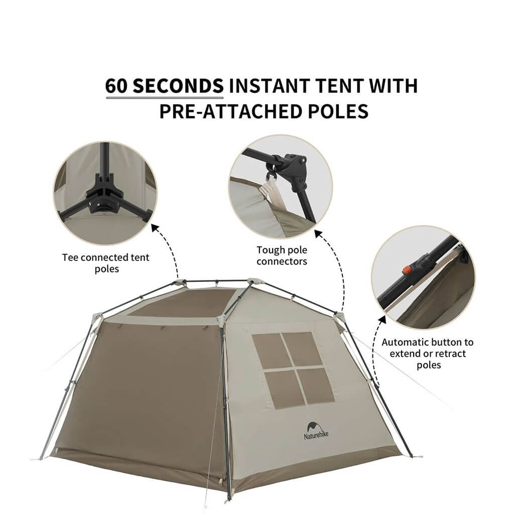 چادر نیچرهایک مدل VILLAGE 5.0 2 کد CNK2300ZP022