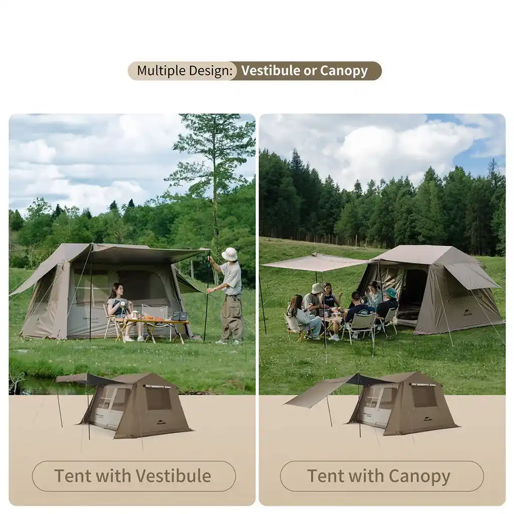 چادر نیچرهایک سه نفره مدل VILLAGE 6.0 2 کد CNK2300ZP021